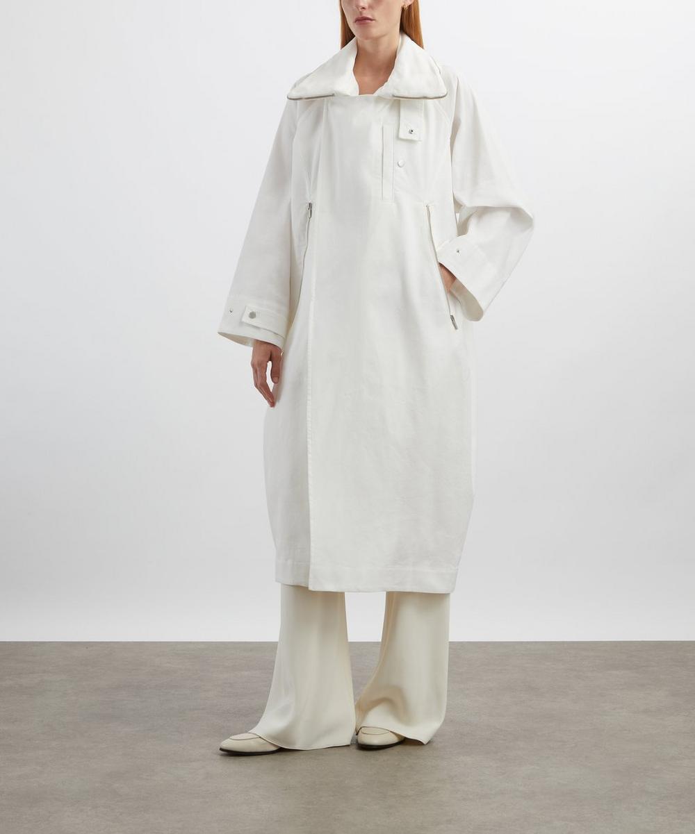 liberty london Issey Miyake PEEKABO White Coat