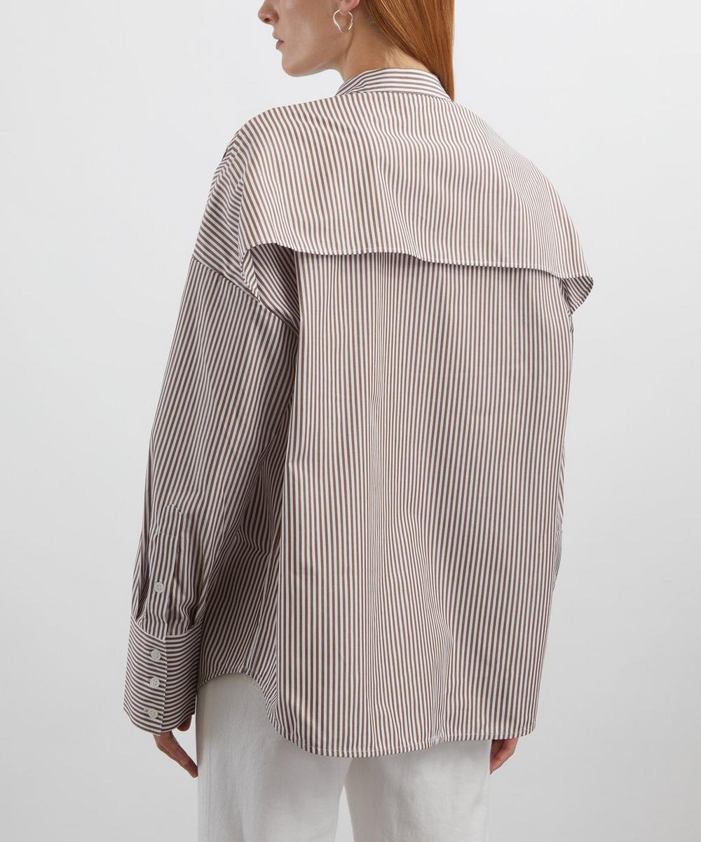 Liberty London Ivy Oak Eve Brown Stripe Shirt