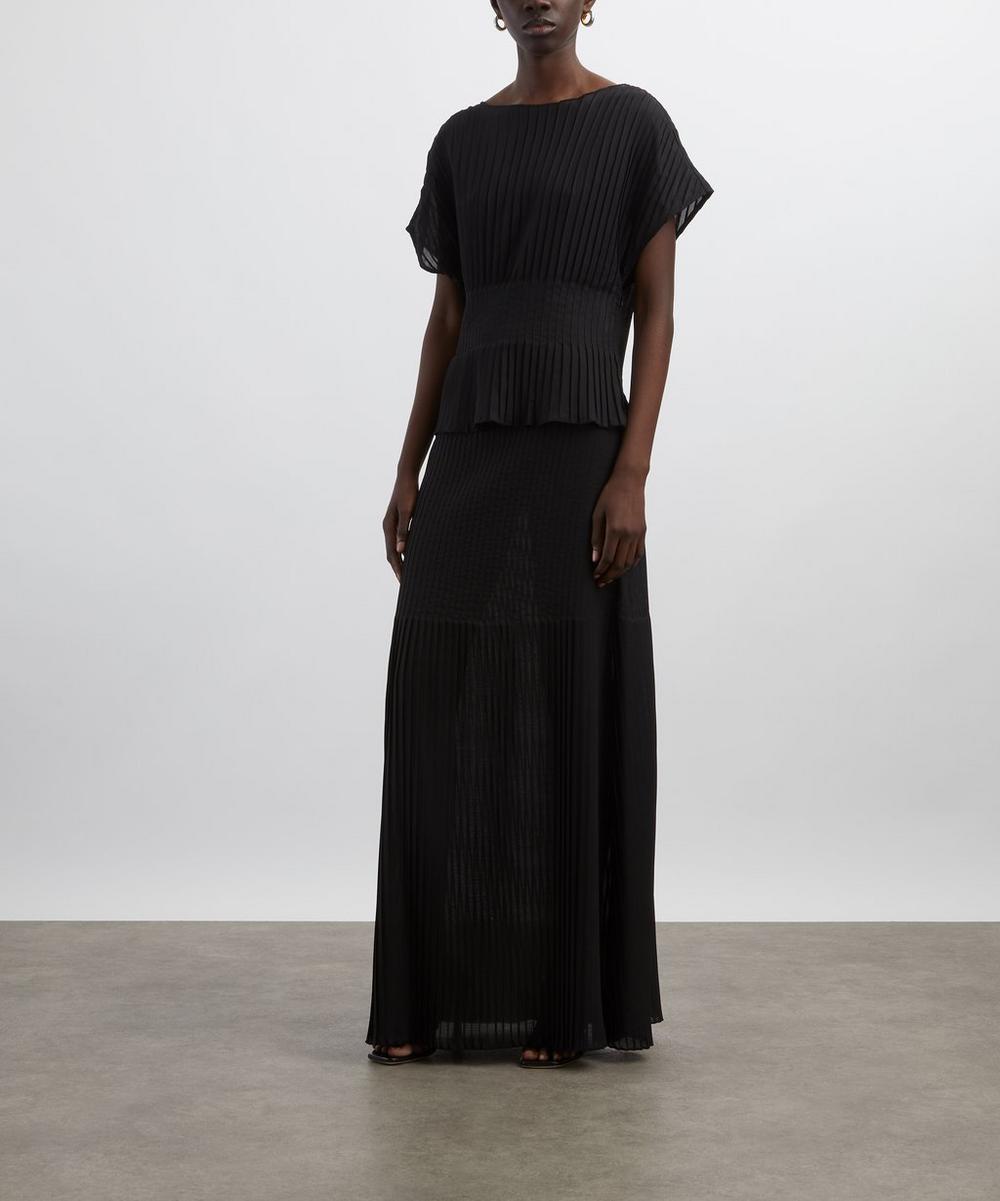 liberty london Ivy Oak Taye Pleated Plissé Top