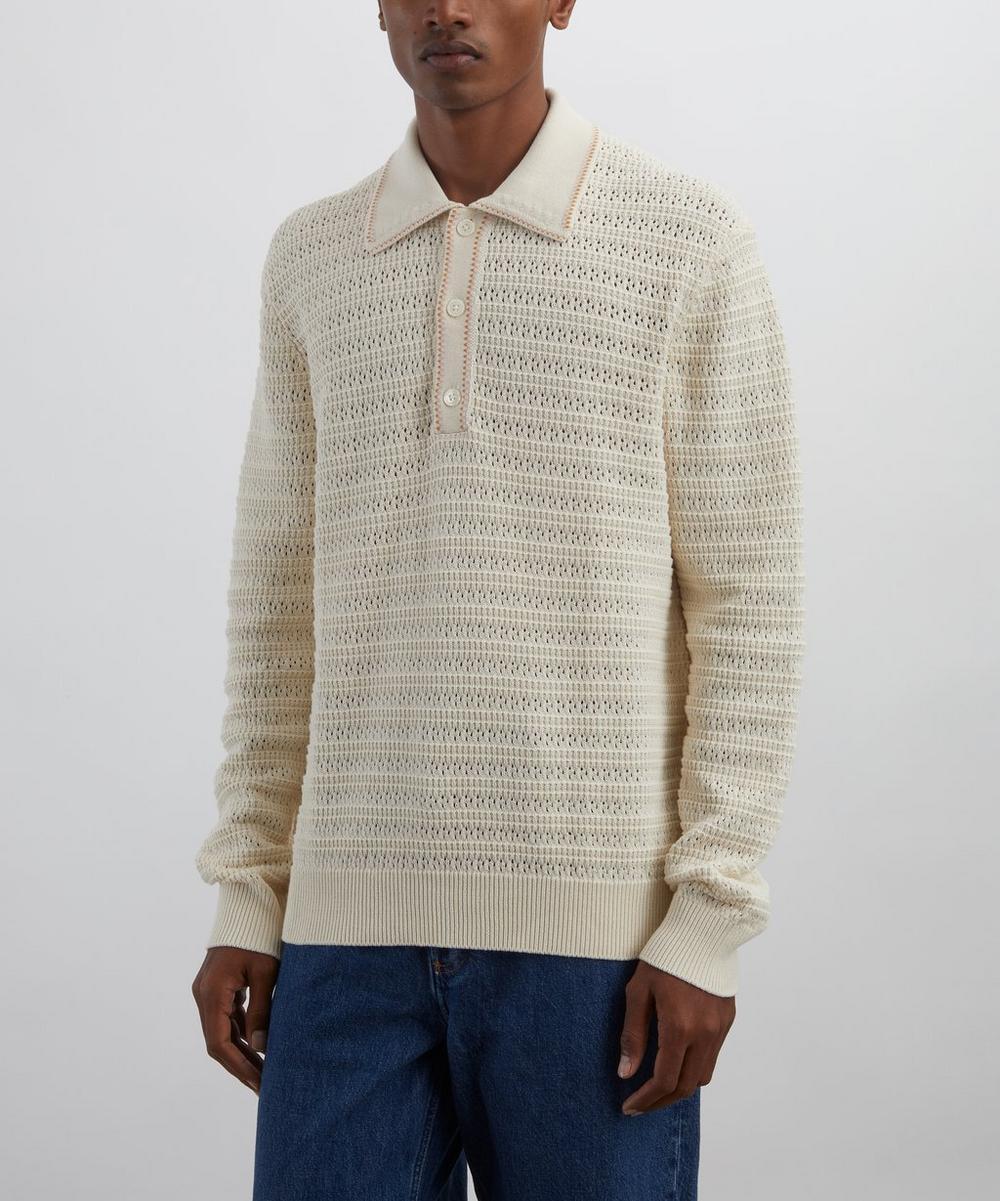 Liberty London Josh Cotton-Knit Polo Shirt