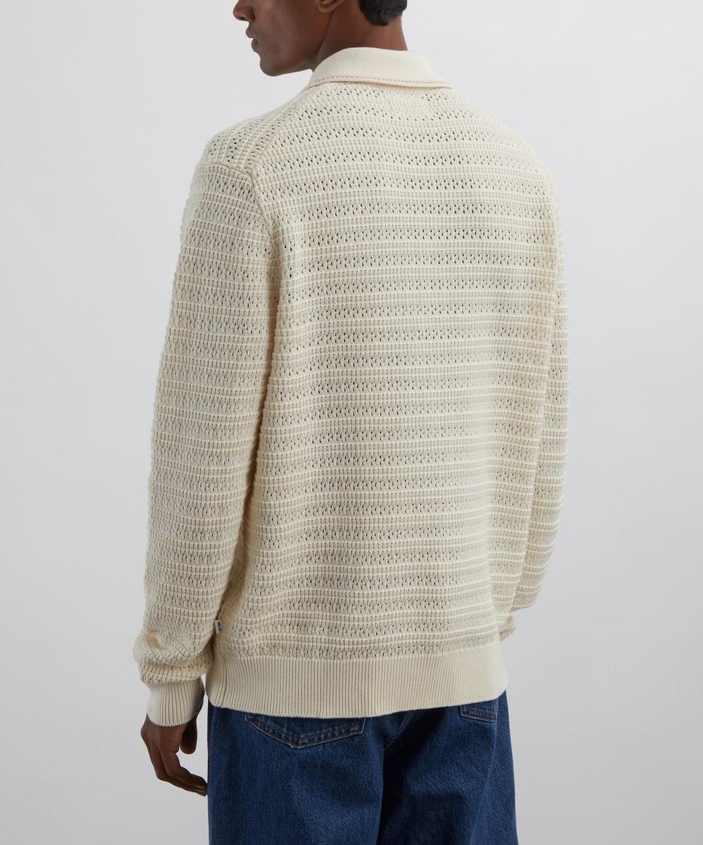 Liberty London Josh Cotton-Knit Polo Shirt