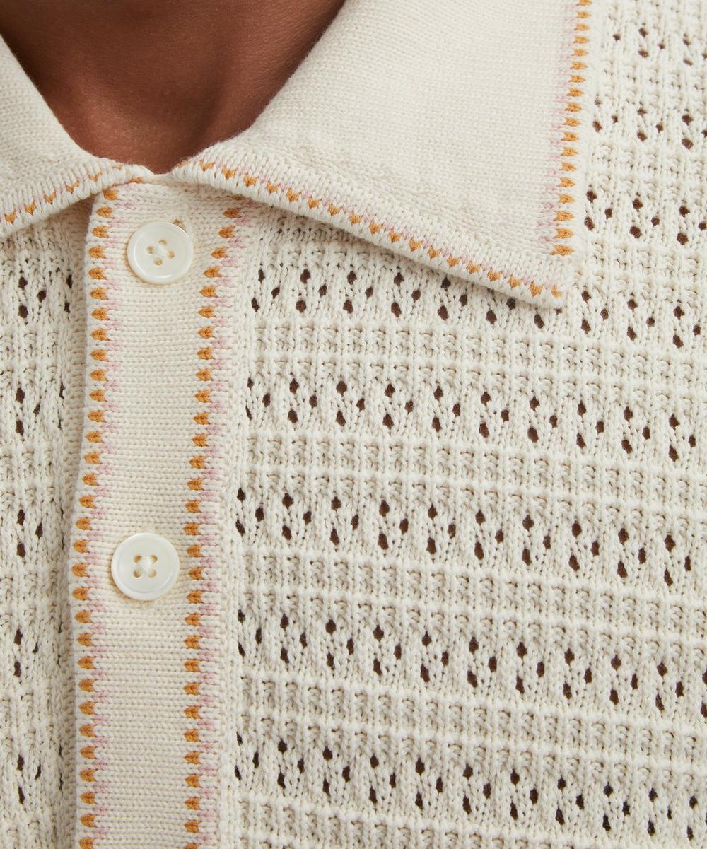 Liberty London Josh Cotton-Knit Polo Shirt