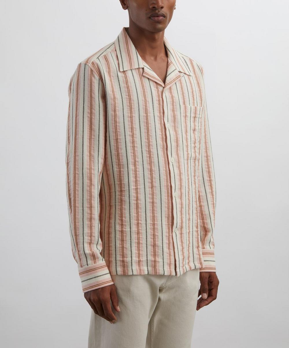 Liberty London Julio Striped Linen-Blend Shirt