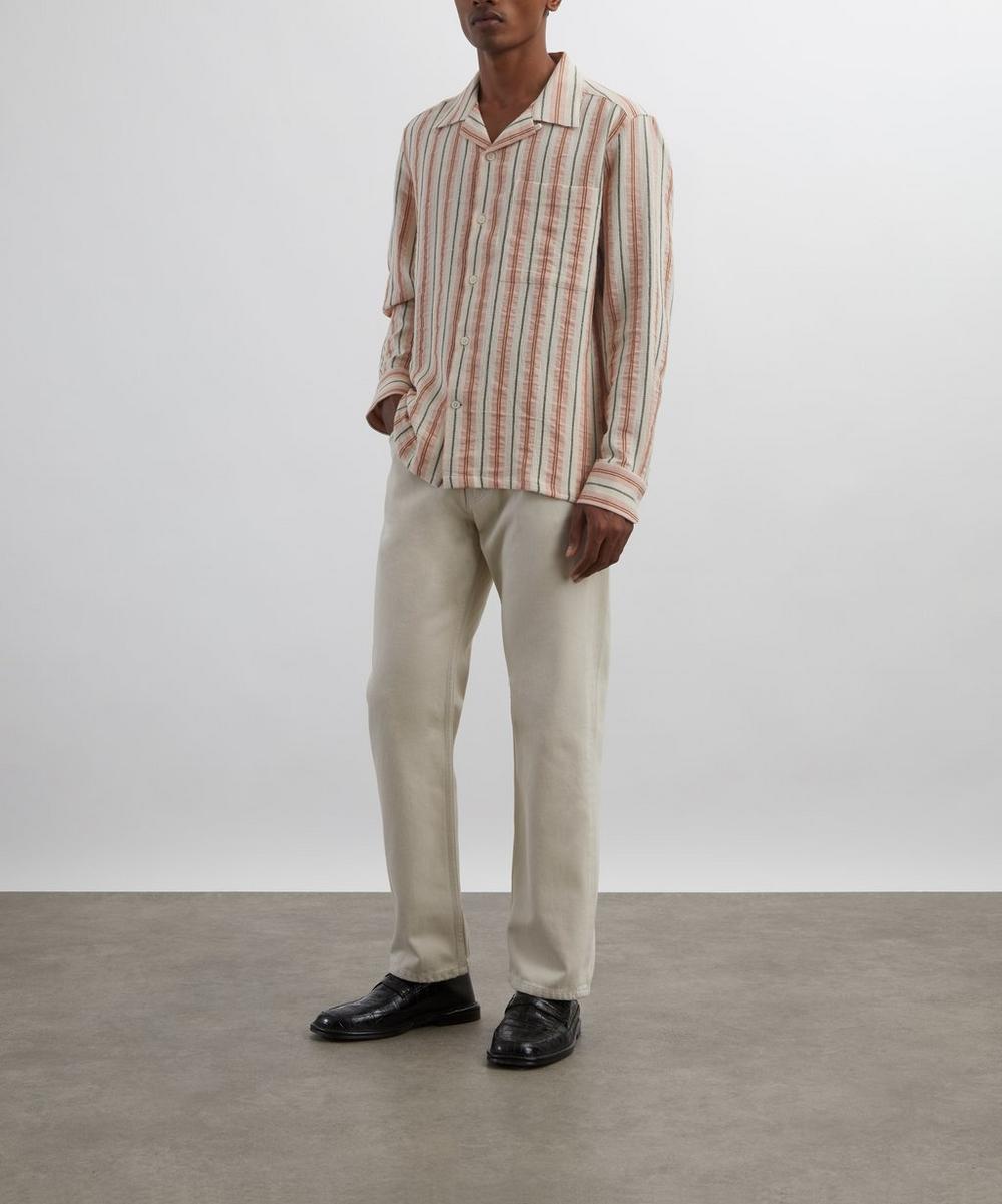 liberty london Julio Striped Linen-Blend Shirt