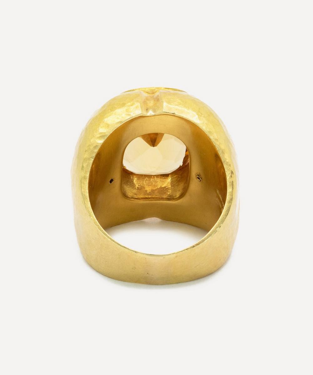 Liberty London Kojis 18ct Gold Citrine Ring