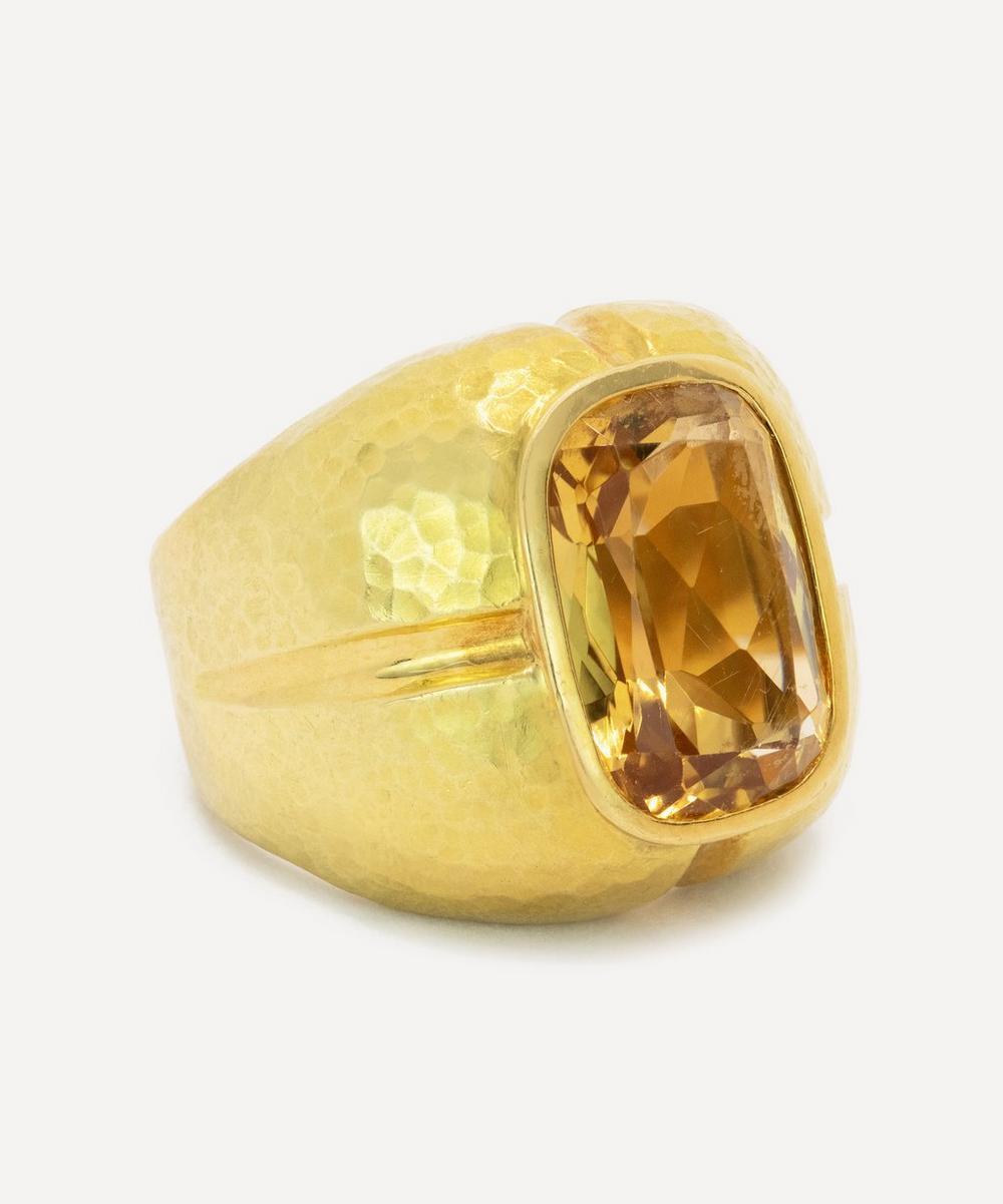 liberty london Kojis 18ct Gold Citrine Ring