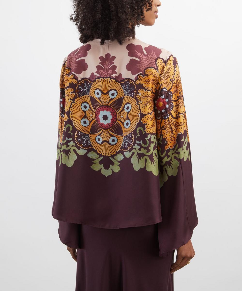 Liberty London La DoubleJ Make An Exit Silk Top