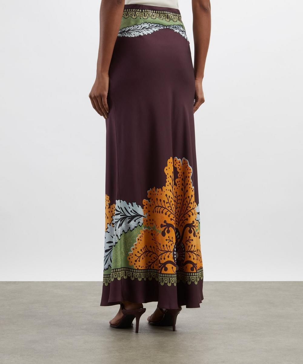 Liberty London La DoubleJ Printed Silk Maxi Skirt