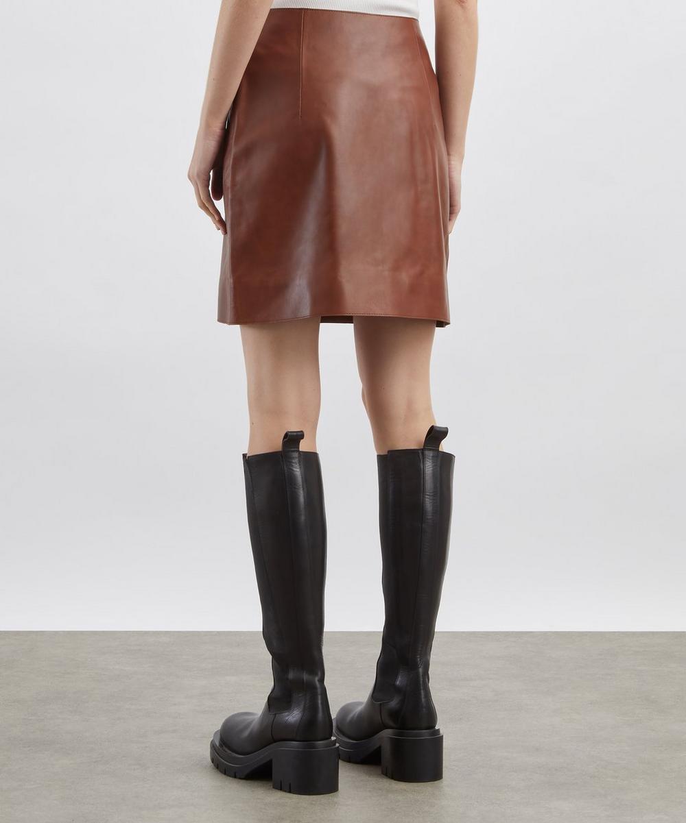 Liberty London Liberowe Maha Leather Mini Skirt