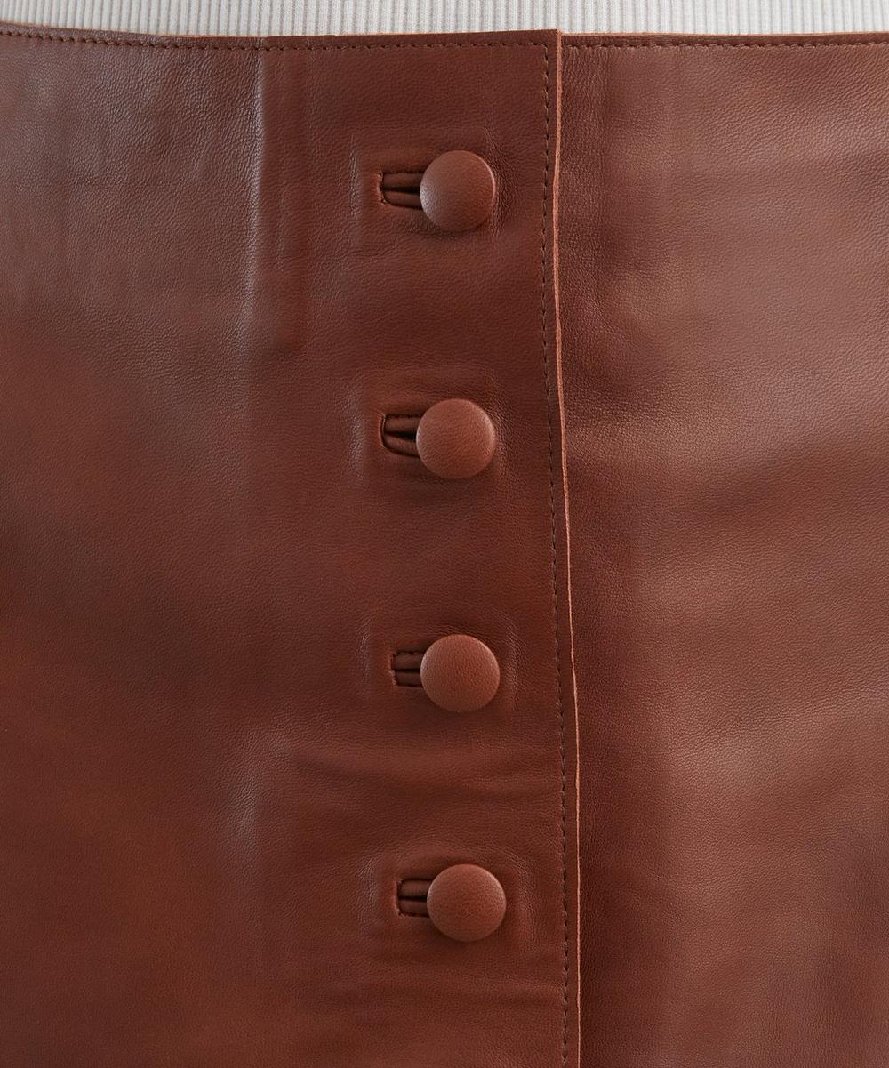 Liberty London Liberowe Maha Leather Mini Skirt