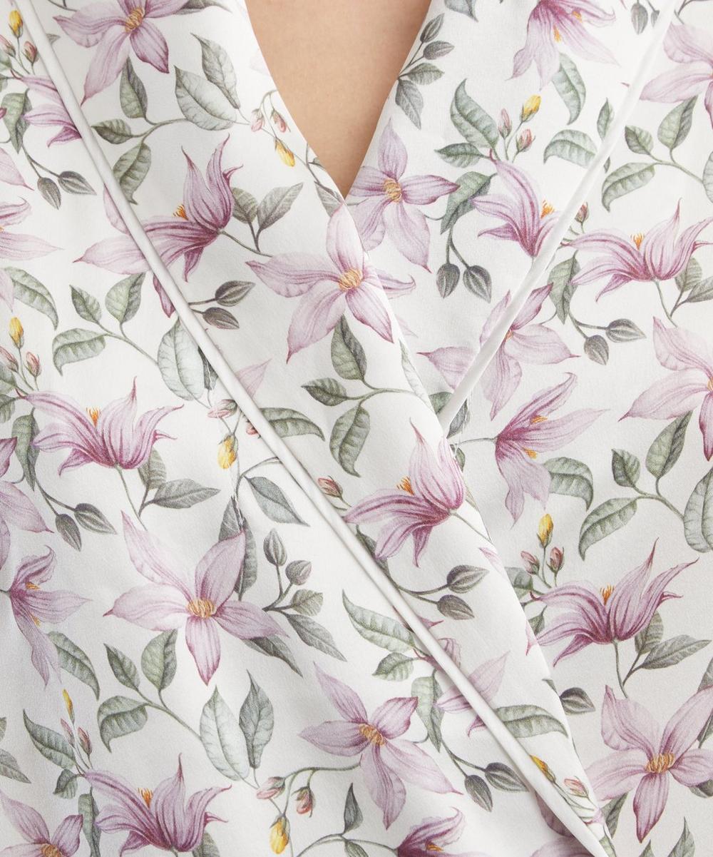 Liberty London Liberty Ava Fleur Silk-Satin Robe