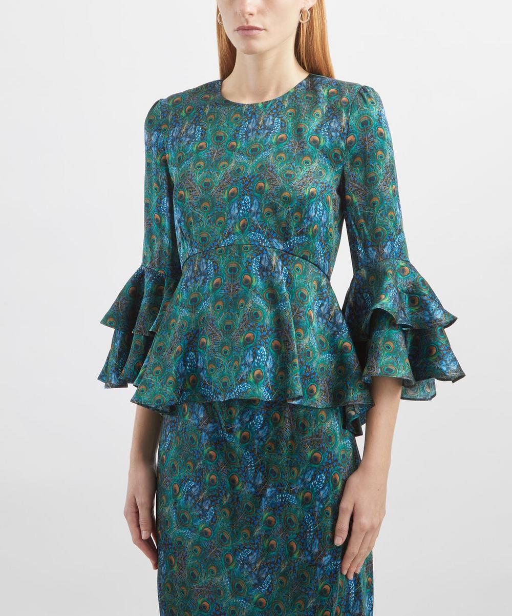 Liberty London Liberty Peacock Manor Silk Gala Top