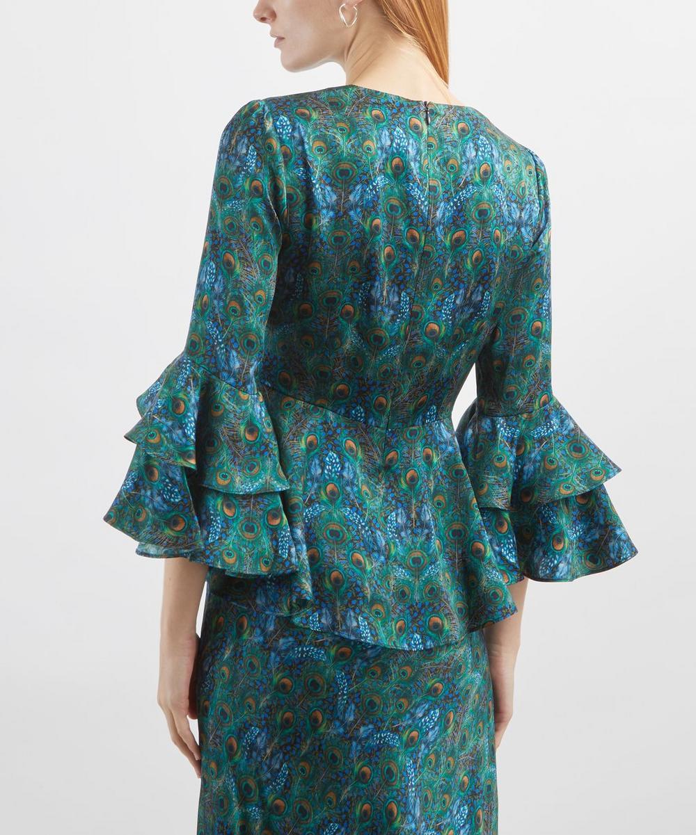 Liberty London Liberty Peacock Manor Silk Gala Top