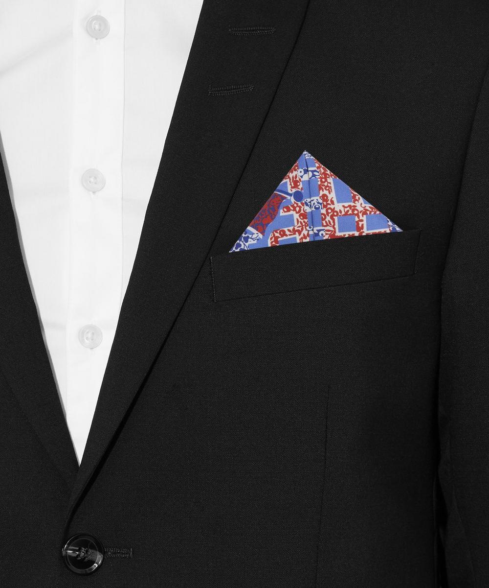 liberty london Liberty Tudor Silk Pocket Square