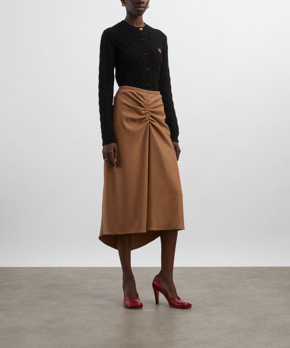 liberty london Loewe Black Cropped Cotton Cardigan