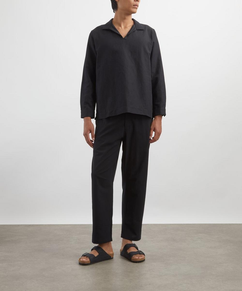 liberty london Marané Navy El Tony Cotton Trousers