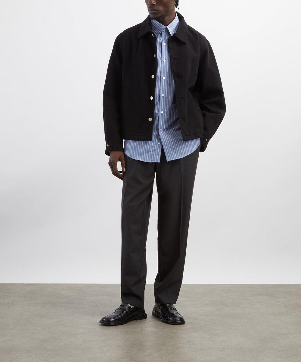 liberty london mfpen Brushed Black Painters Jacket