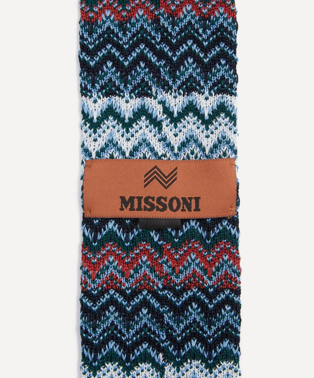 Liberty London Missoni Blue-Multi Knitted Tie