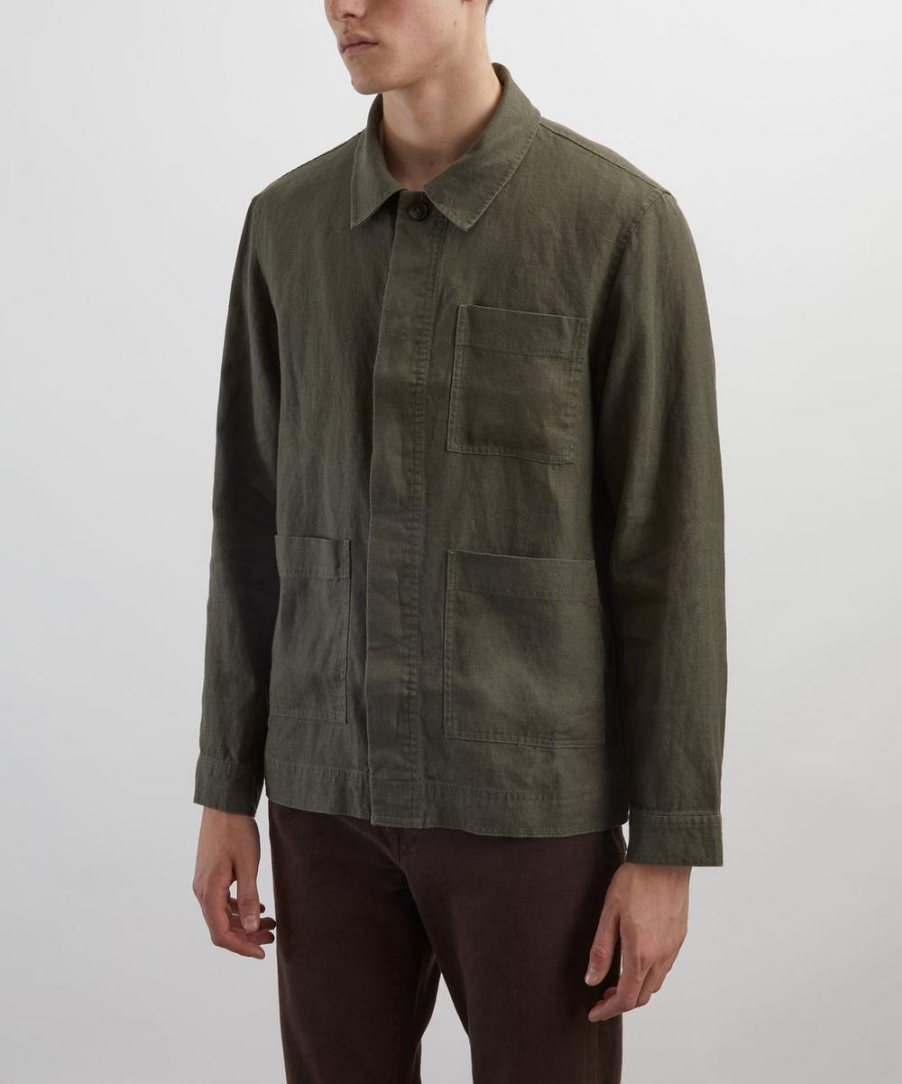 Liberty London Olav Linen Workwear Overshirt