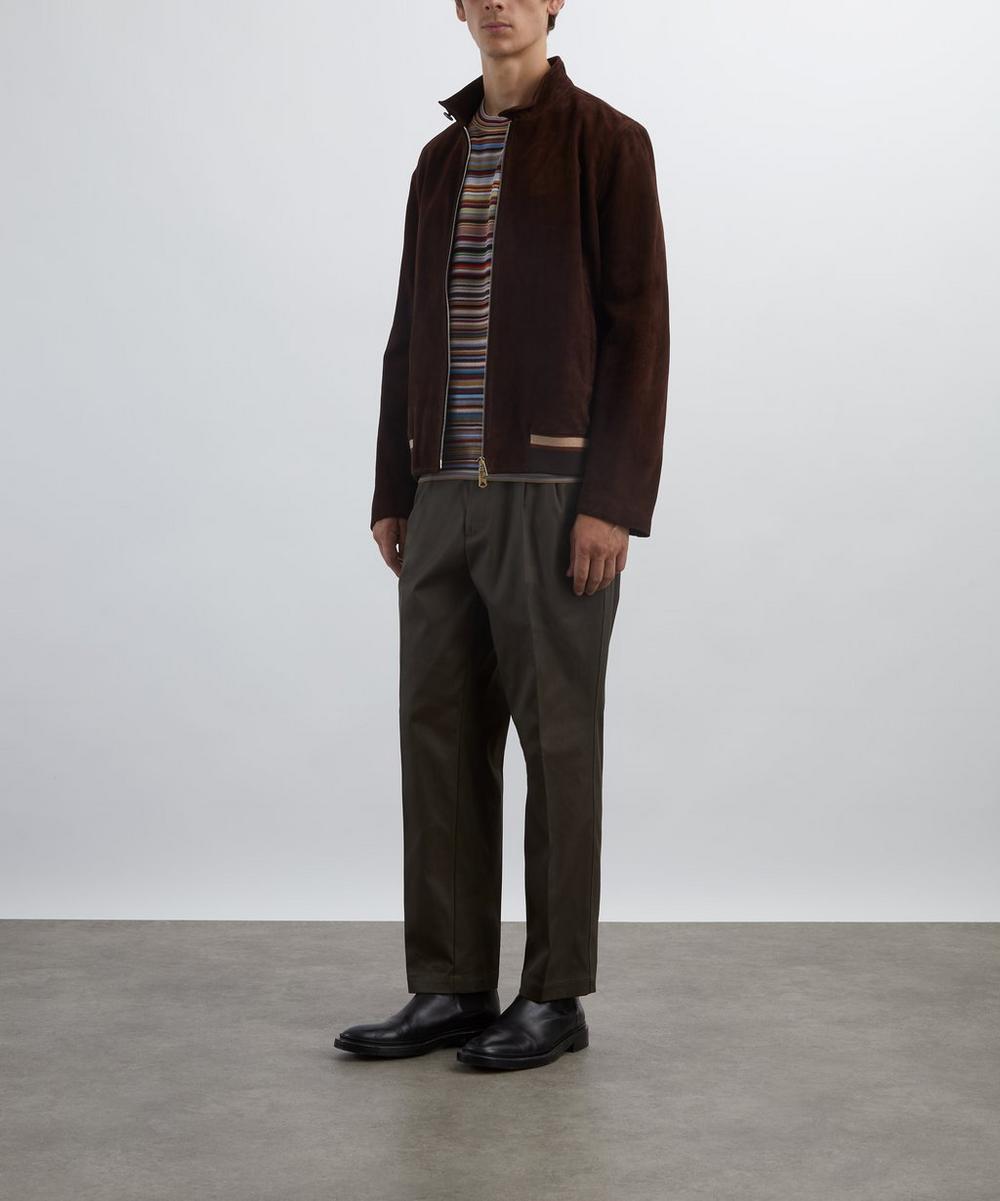 liberty london Paul Smith Burgundy Suede Jacket