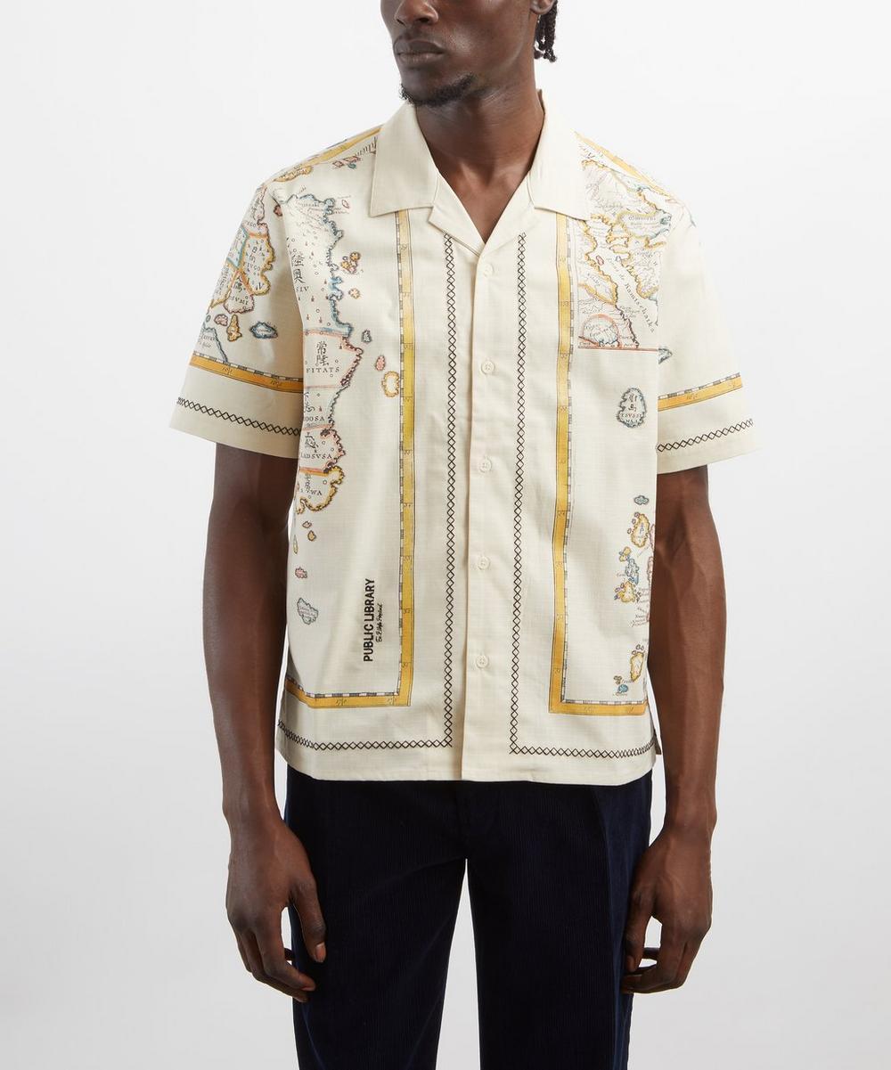 Liberty London Percival Ex Libris Cuban Shirt