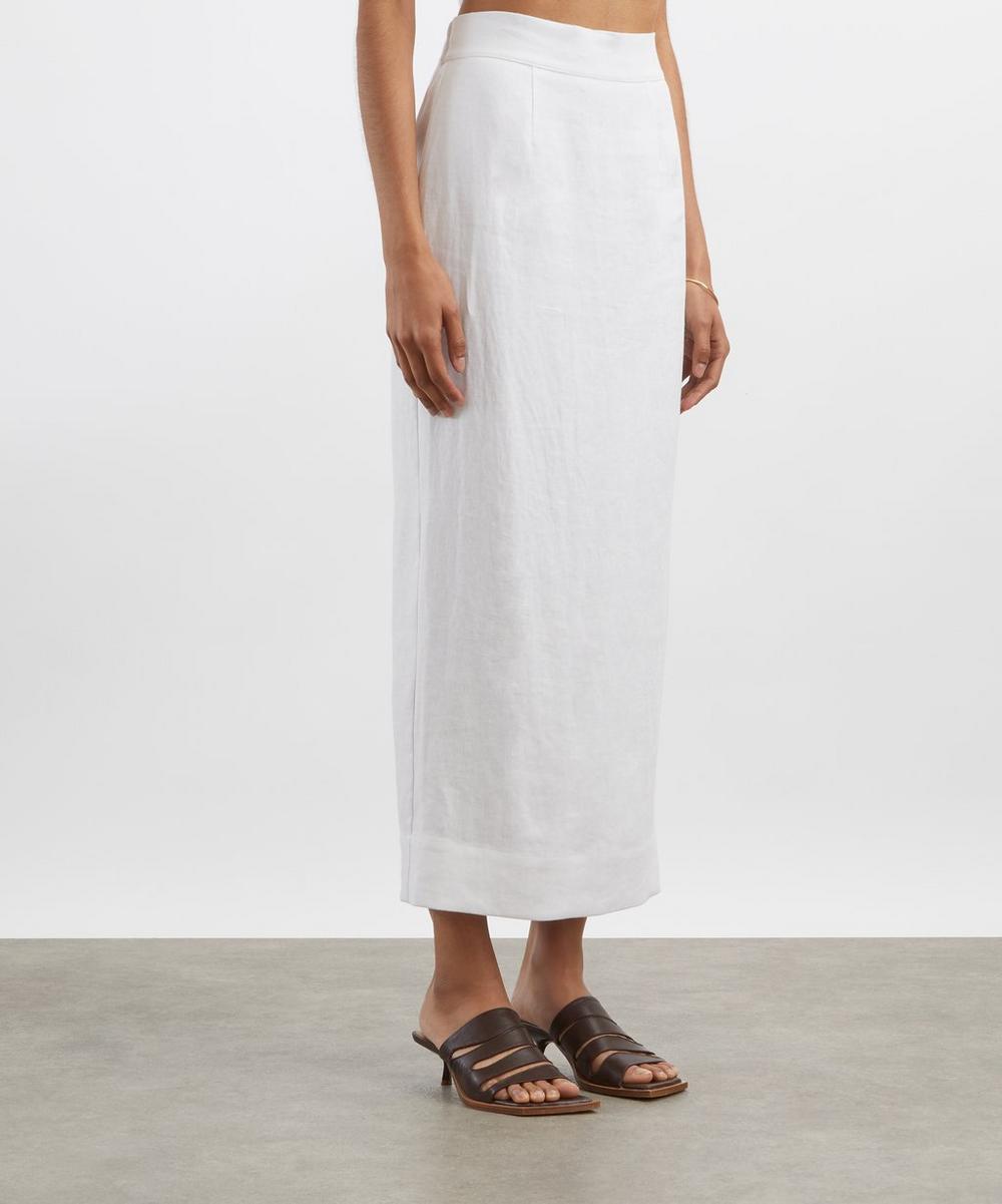 Liberty London Posse Emma Linen Pencil Skirt