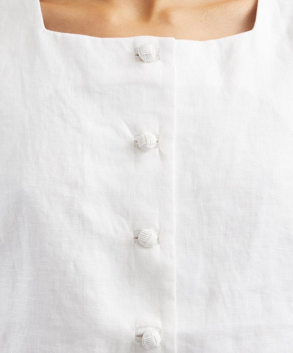 Liberty London Posse Rio Tailored Linen Crop Top