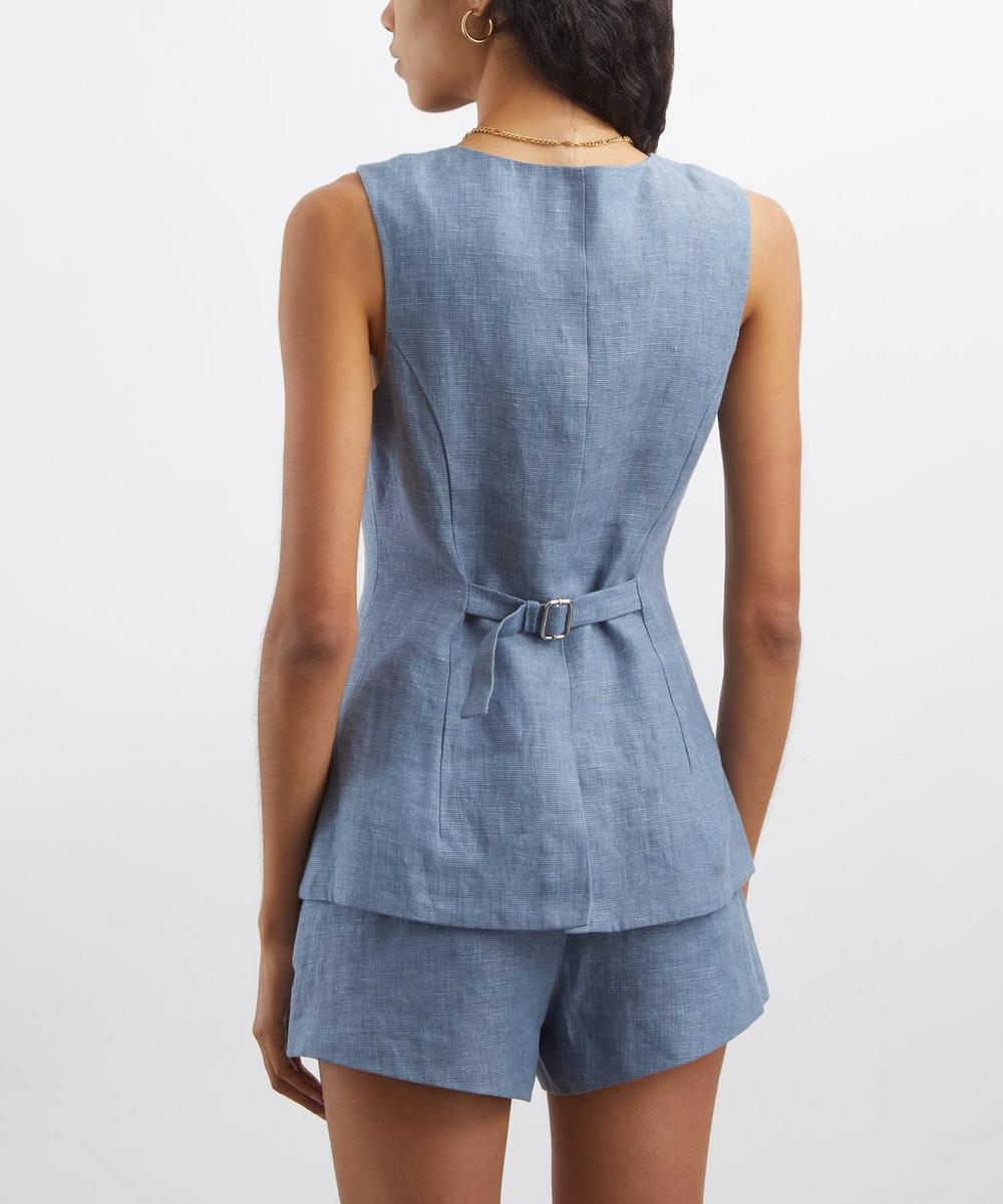 Liberty London Posse Thea Blue Steel Vest