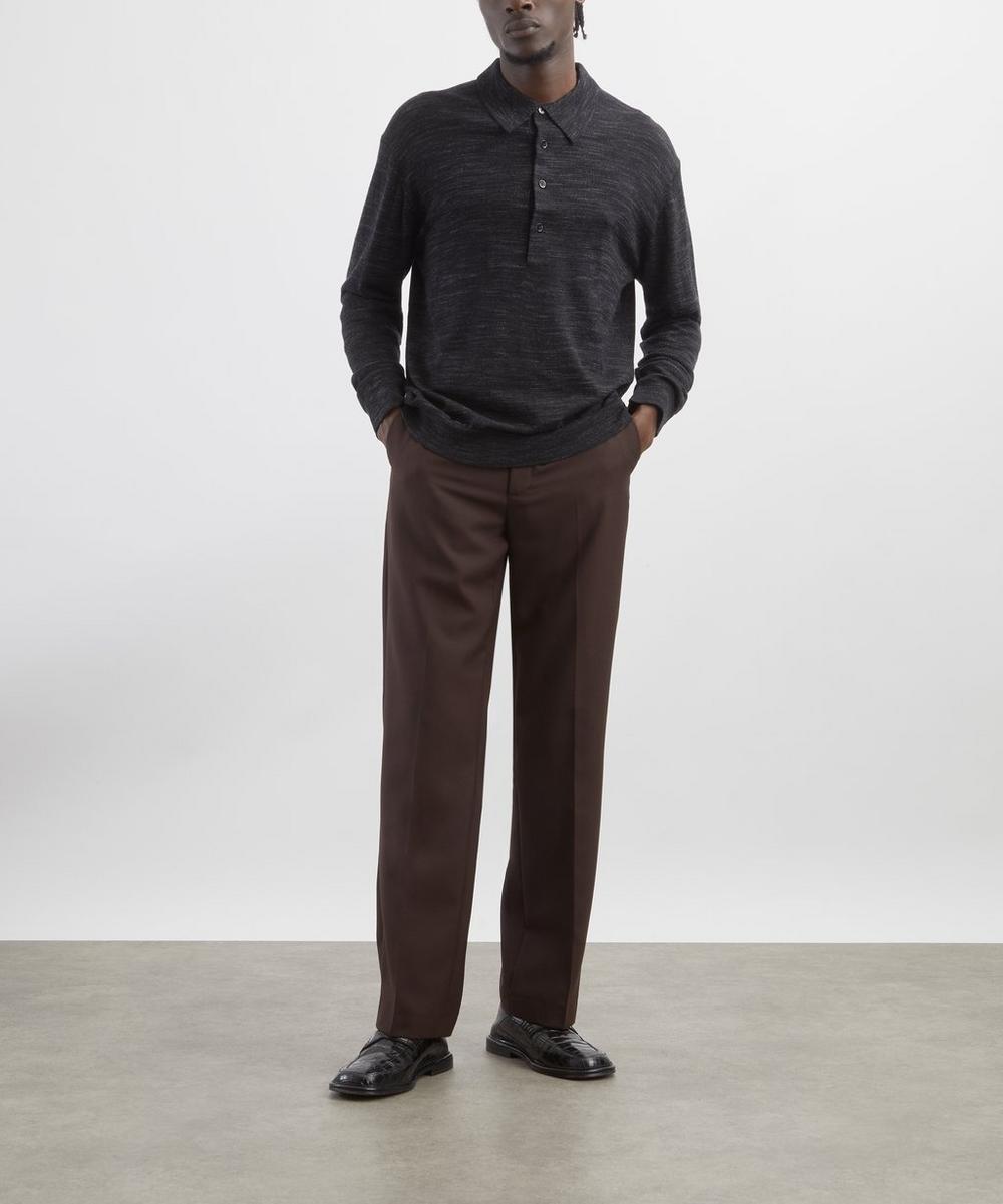 liberty london Raymond Wool Polo Shirt