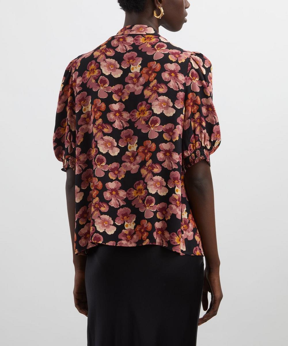 Liberty London Reformation Joelle Pansies Top