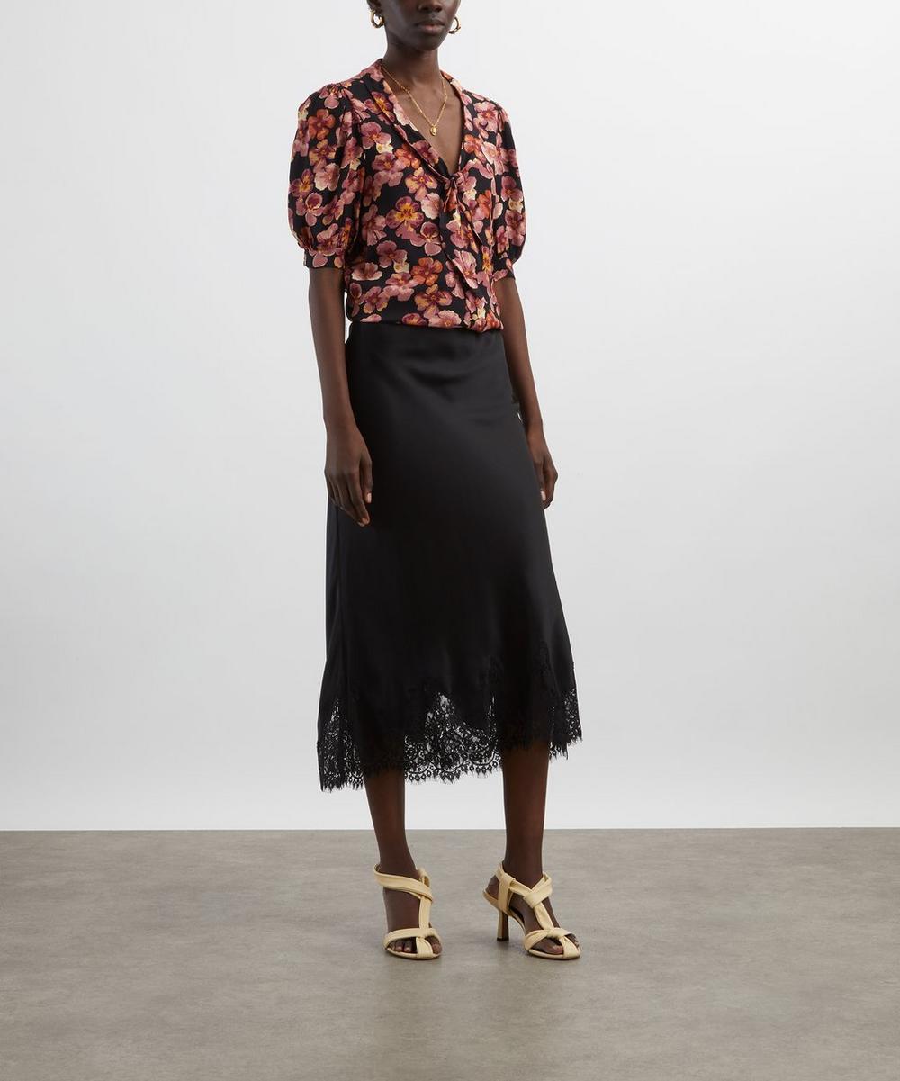 liberty london Reformation Joelle Pansies Top