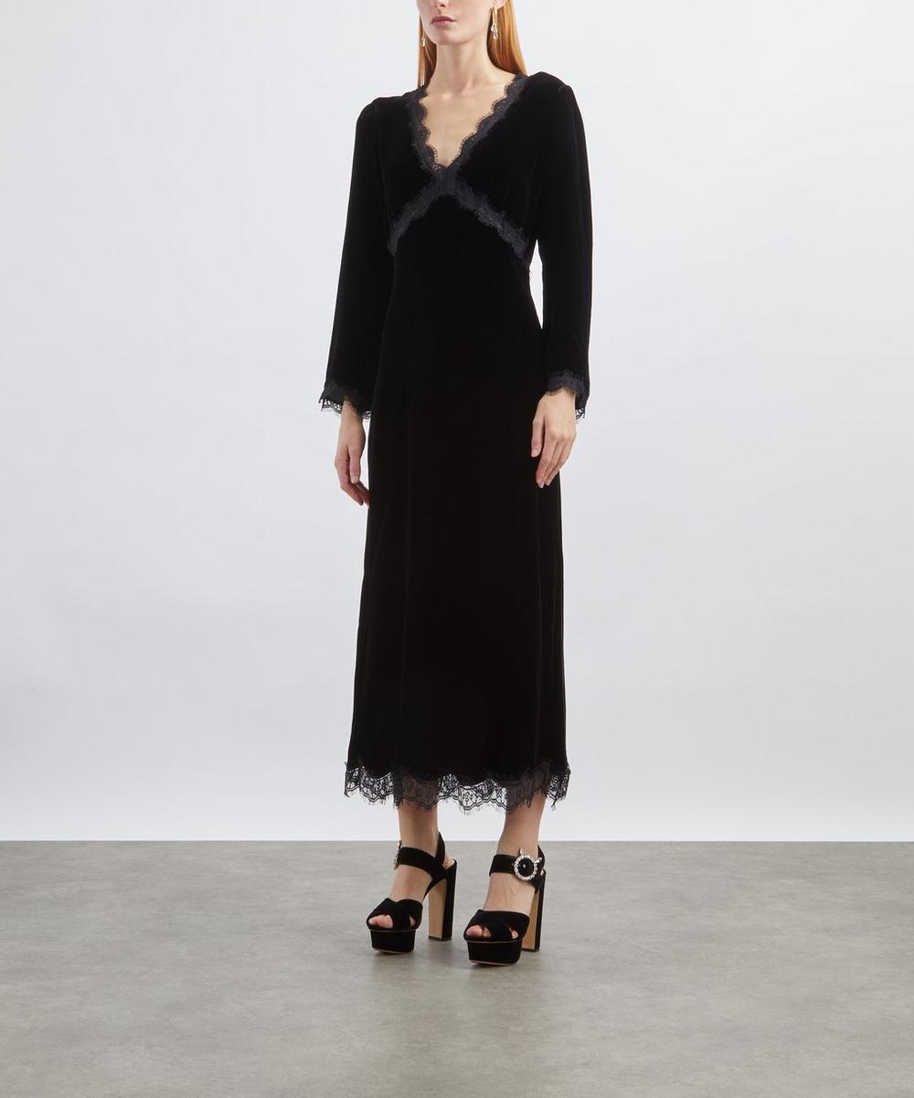 Liberty London RIXO Alessi Velvet Dress