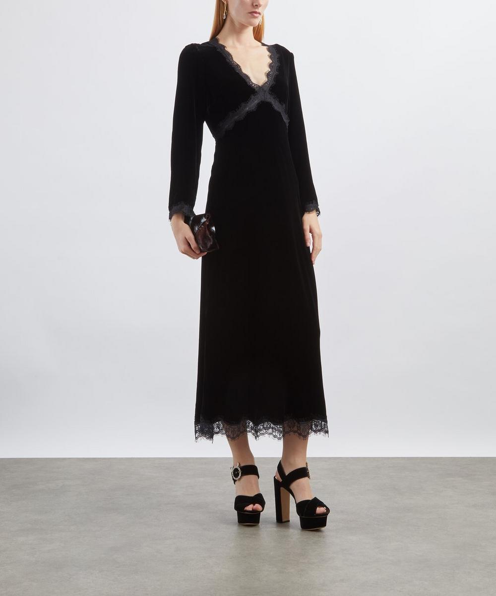 liberty london RIXO Alessi Velvet Dress