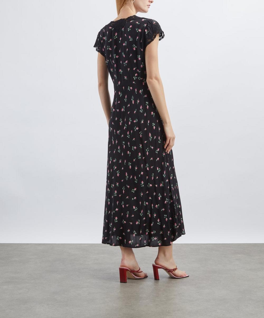Liberty London RIXO Amari Sienna Bud Black Dress