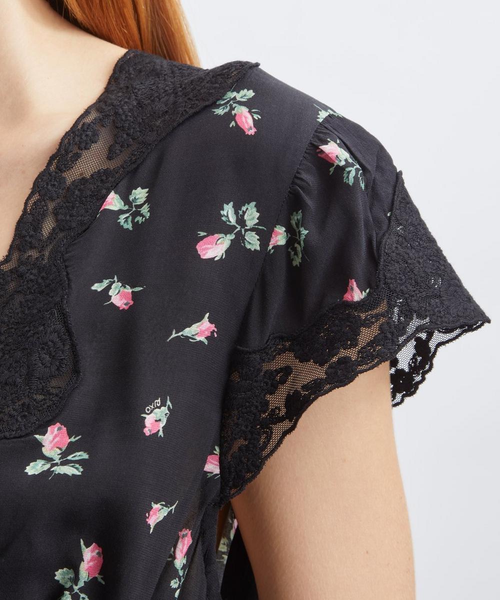 Liberty London RIXO Amari Sienna Bud Black Dress