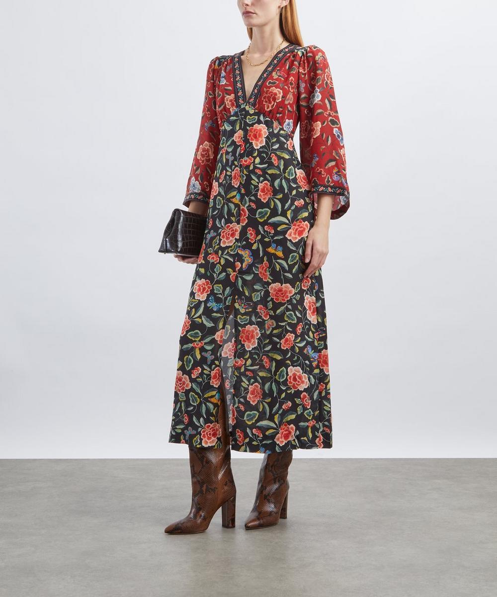liberty london RIXO Dahlia Silk Dress