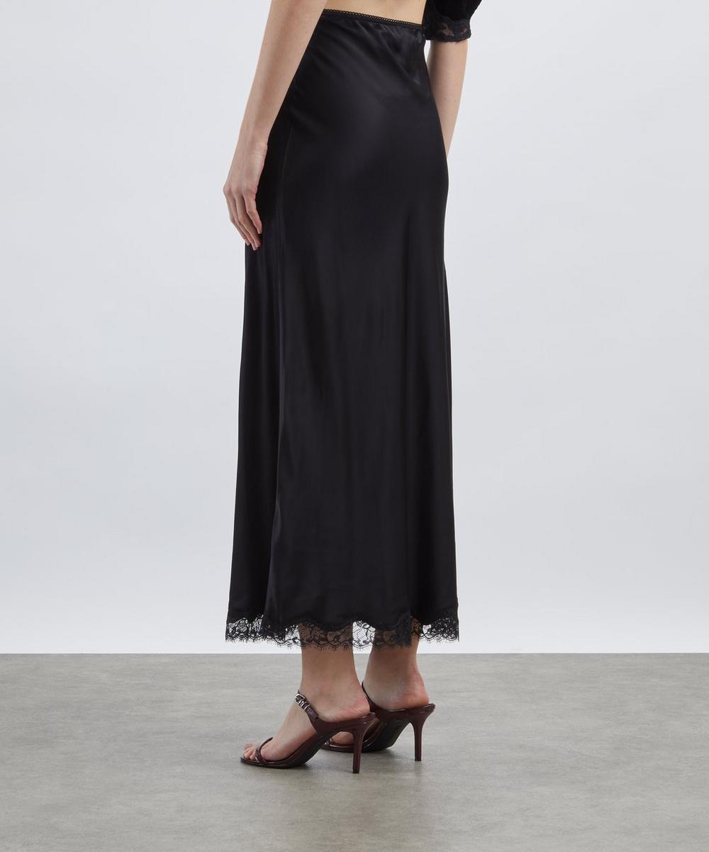 Liberty London RIXO Stassie Satin Midi Skirt