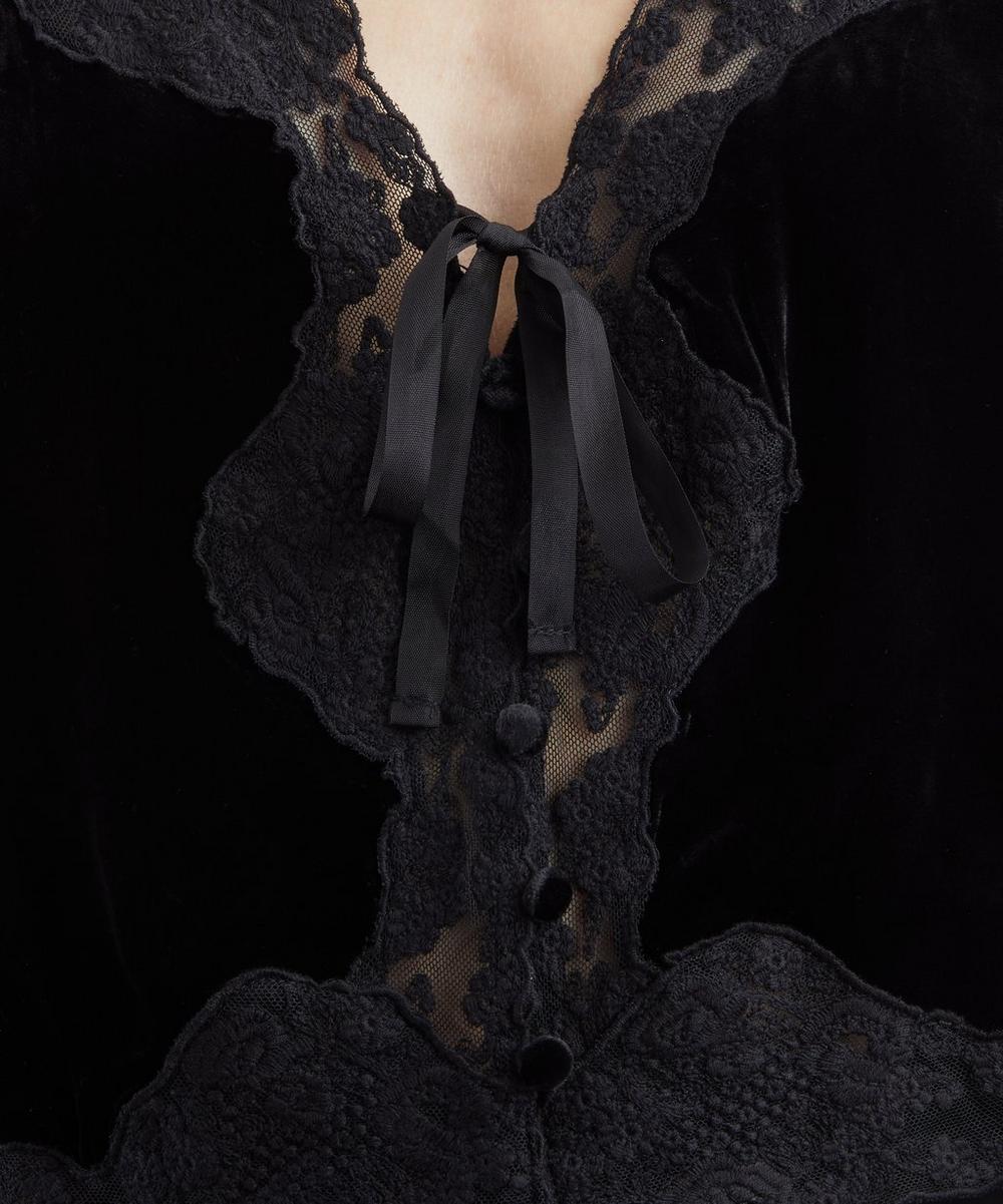 Liberty London RIXO Ursula Silk-Velvet Top