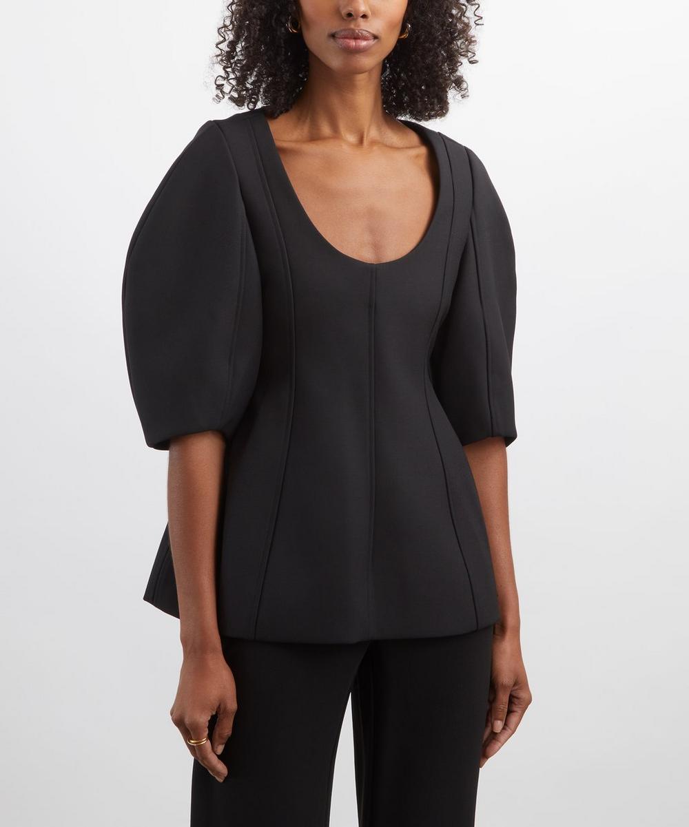 Liberty London Róhe Structural Peplum Top
