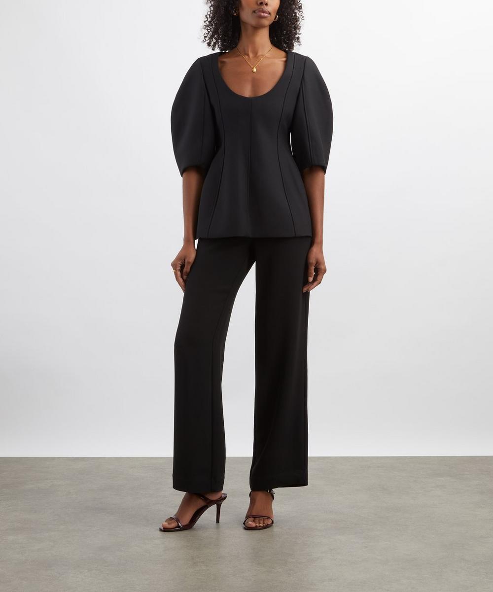 liberty london Róhe Structural Peplum Top