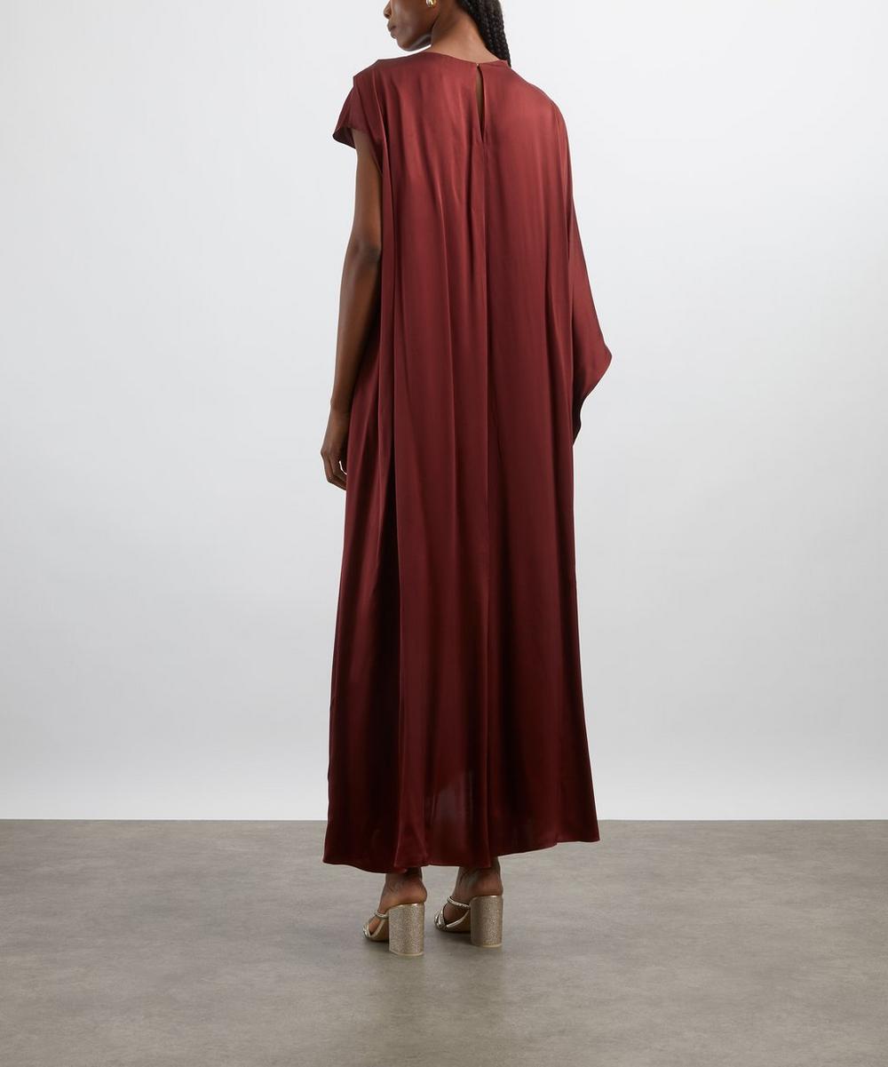 Liberty London Roksanda Hiba Chestnut Silk Dress