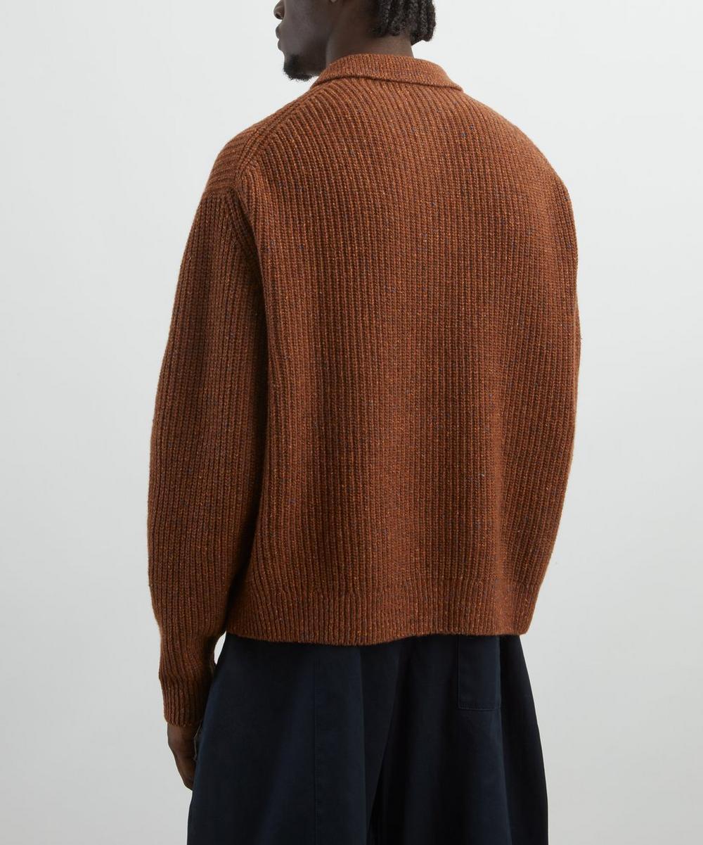 Liberty London SAGE NATION Speckled Rust Polo Knit