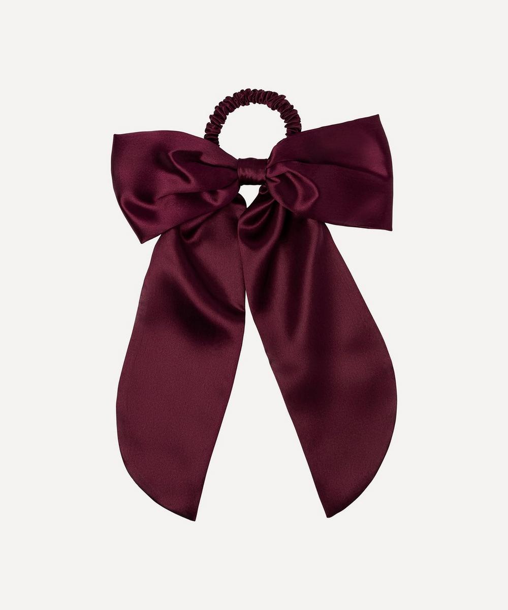 liberty london Slip Crimson Pure Silk Hair Bow