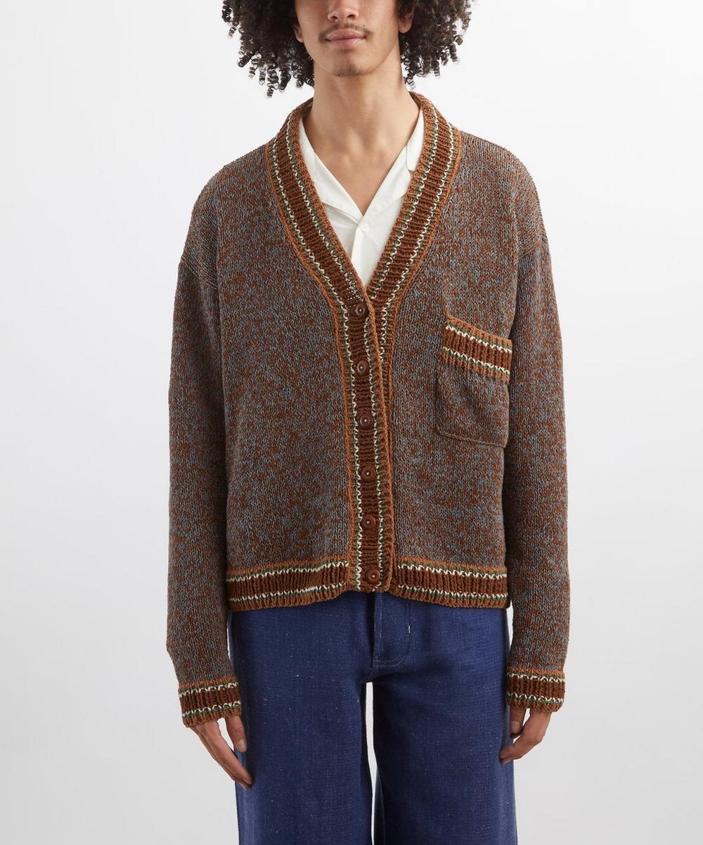 Liberty London STORY Mfg. Bulb Cotton-Knit Cardigan