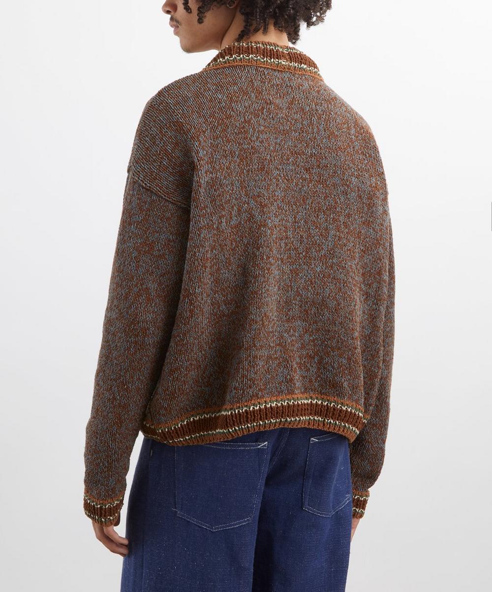 Liberty London STORY Mfg. Bulb Cotton-Knit Cardigan