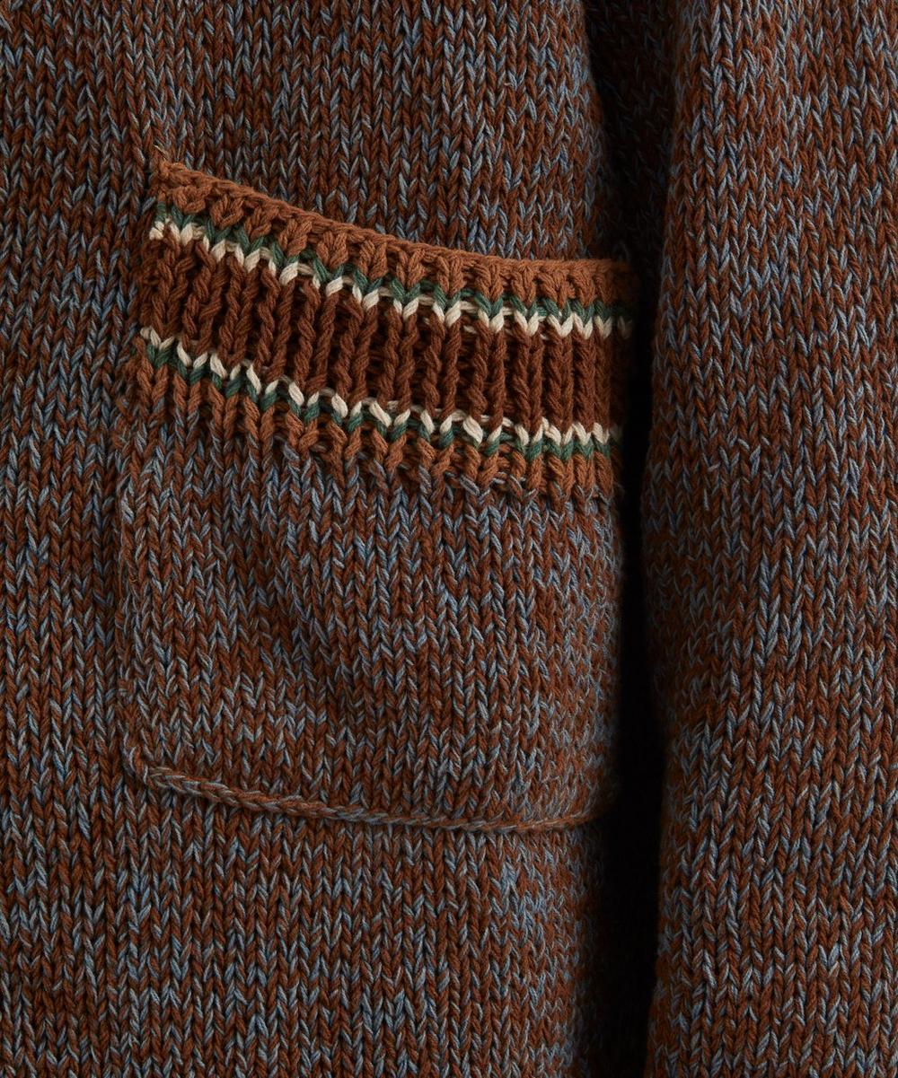 Liberty London STORY Mfg. Bulb Cotton-Knit Cardigan