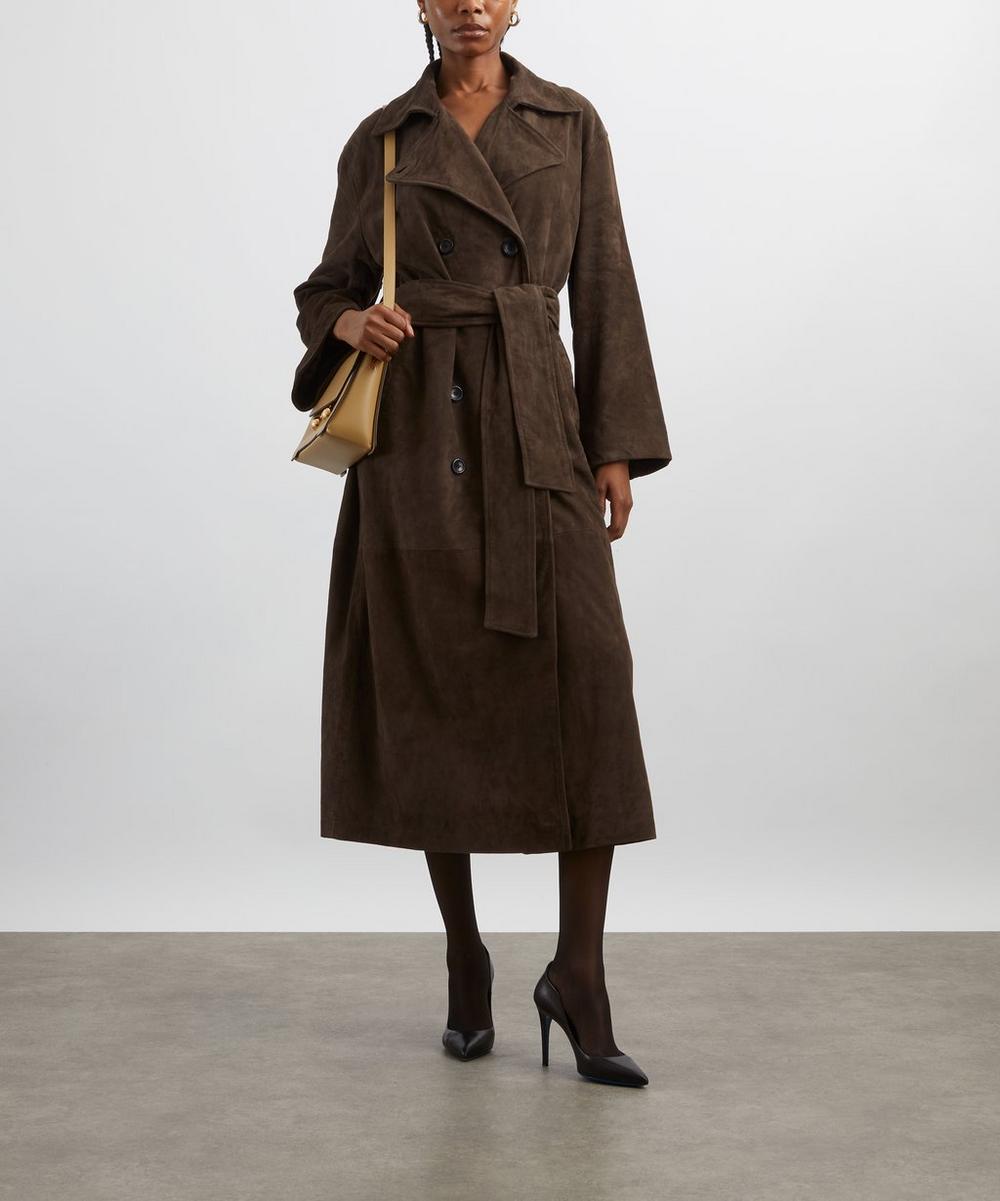 liberty london Stylein Vega Suede Trench Coat