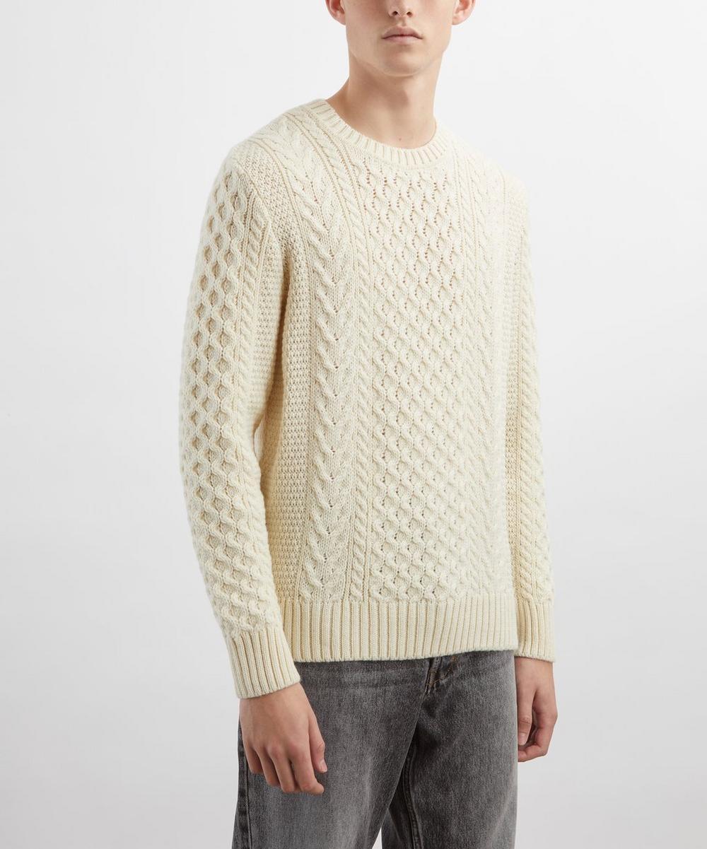 Liberty London Sunspel Cable Knit Jumper
