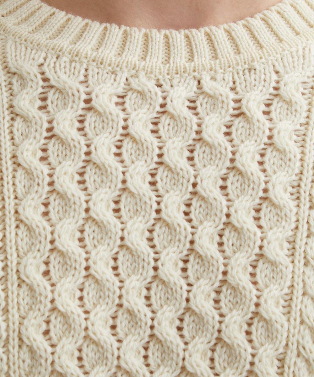Liberty London Sunspel Cable Knit Jumper