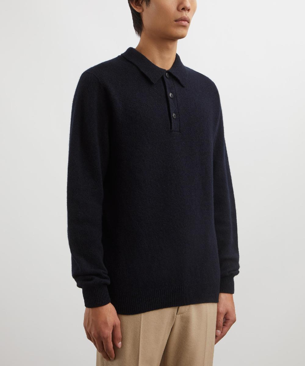 Liberty London Sunspel Lambswool Polo Shirt